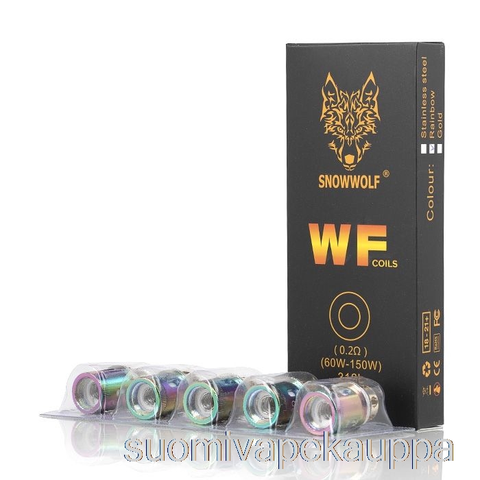 Vape Netistä Snowwolf Wolf Wf Vaihtokelat 0,2ohm Wf Kelat (sateenkaari)